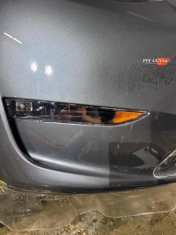 Silver Tesla Model Y, PPF. Photo 21 of 25.