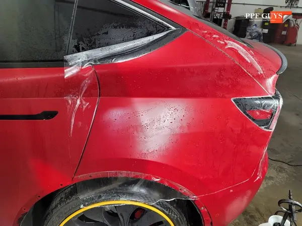 Red Tesla Model Y, Stealth. Photo 40 of 48.