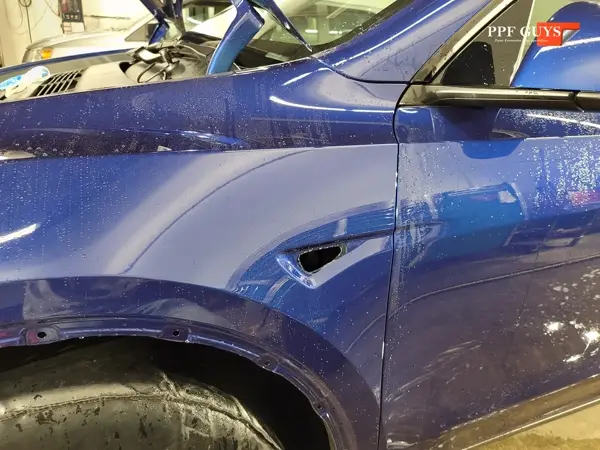 Blue Tesla Model Y, Full body Ultimate Fusion PPF. Photo 15 of 21.