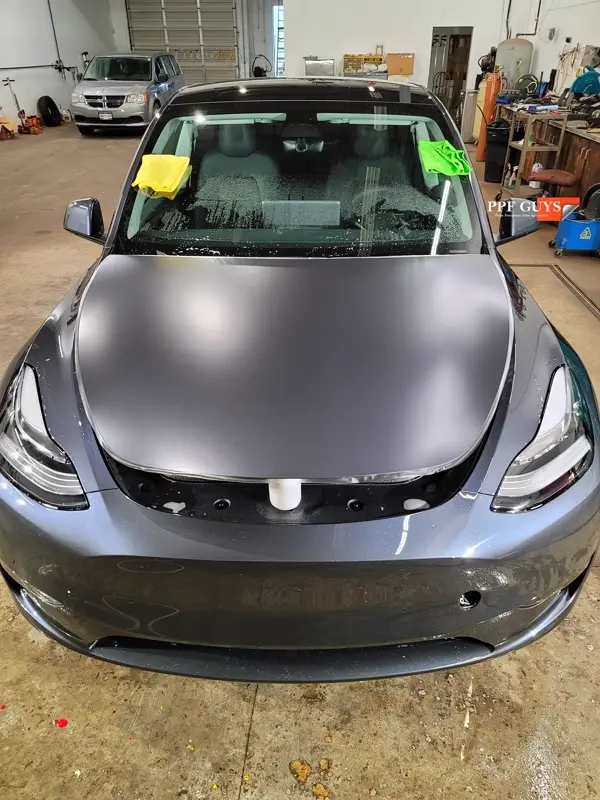 Silver Tesla Model Y, Stealth. Photo 12 of 29.