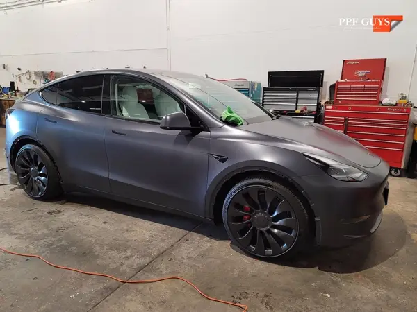 Tesla Model Y Performance, Stealth satin PPF. Photo 35 of 56.