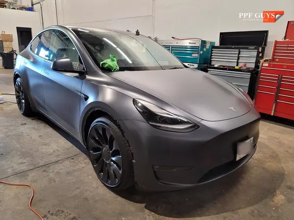 Tesla Model Y Performance, Stealth satin PPF. Photo 33 of 56.