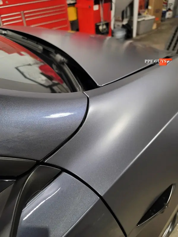 Silver Tesla Model Y, Stealth full body PPF. Photo 19 of 42.