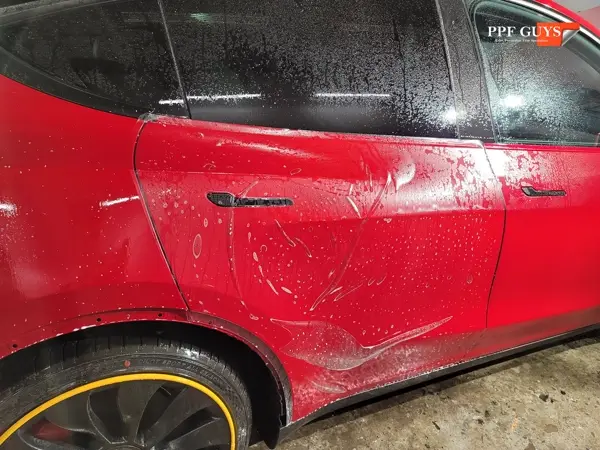 Red Tesla Model Y, Stealth. Photo 9 of 48.