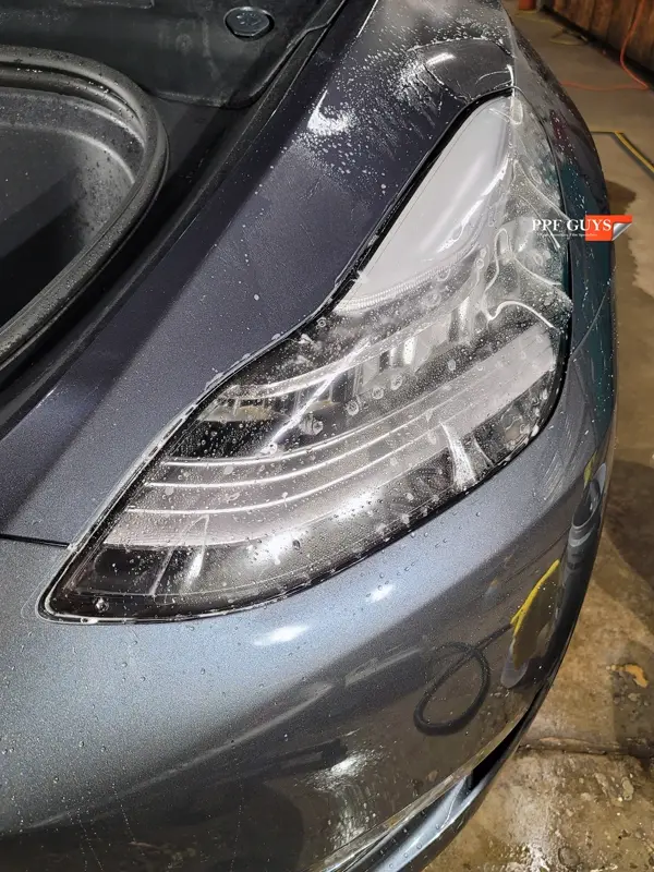 Silver Tesla Model Y, PPF. Photo 12 of 25.