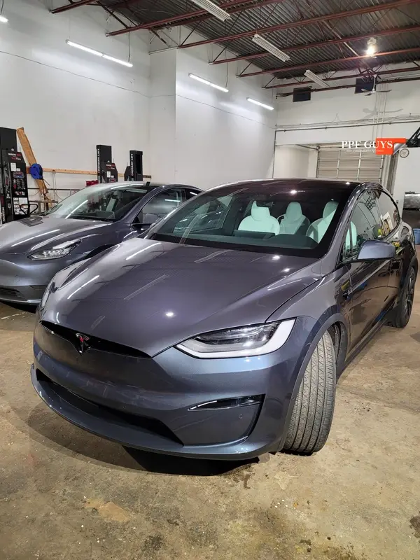 Silver Tesla Model X, PPF