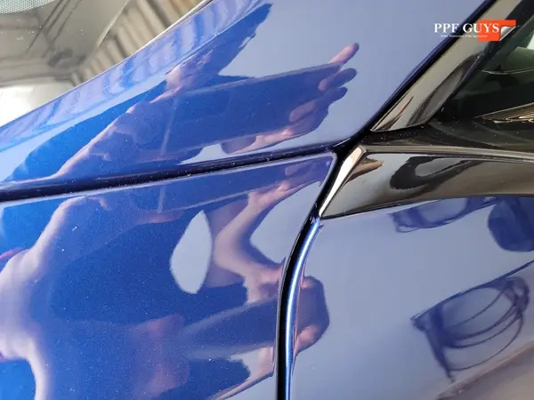 Blue Tesla Model S, Full body PPF and ceramic coating. Photo 30 of 40.