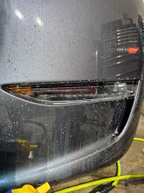 Silver Tesla Model Y, Full body Ultimate Fusion, blacked out emblems. Photo 25 of 45.