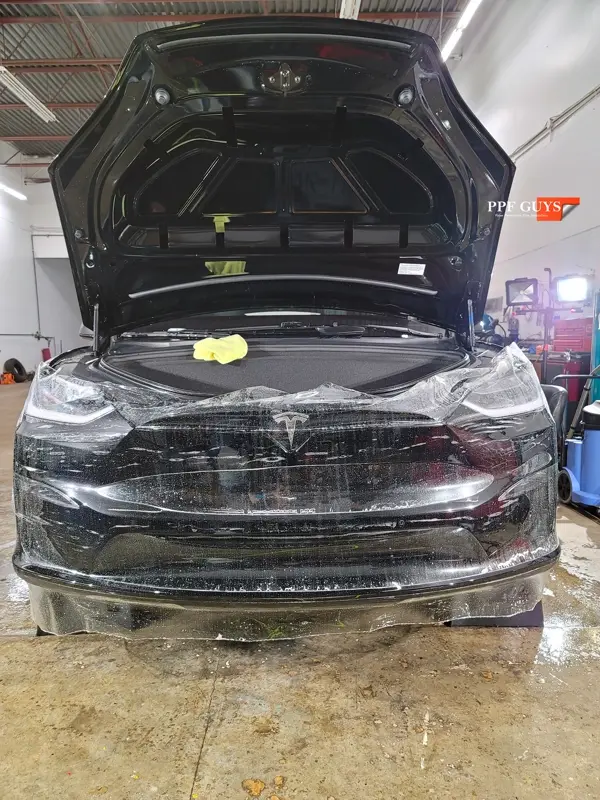 Black Tesla Model X, Full body XPEL Ultimate Fusion PPF