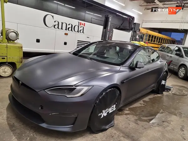 Tesla Model S, XPEL Stealth satin matte. Photo 26 of 52.