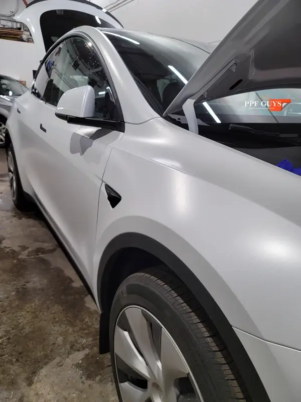 White Tesla Model Y, Stealth. Photo 31 of 42.