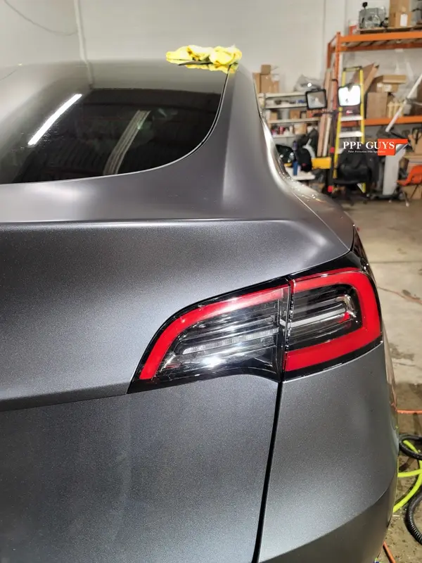Silver Tesla Model Y, Stealth full body PPF. Photo 14 of 42.