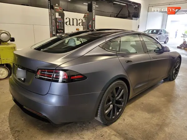 Tesla Model S, XPEL Stealth satin matte. Photo 47 of 52.