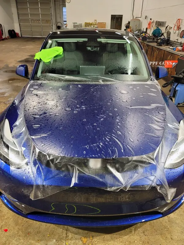 Blue Tesla Model Y, Stealth PPF