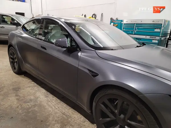 Tesla Model S, XPEL Stealth satin matte. Photo 23 of 52.