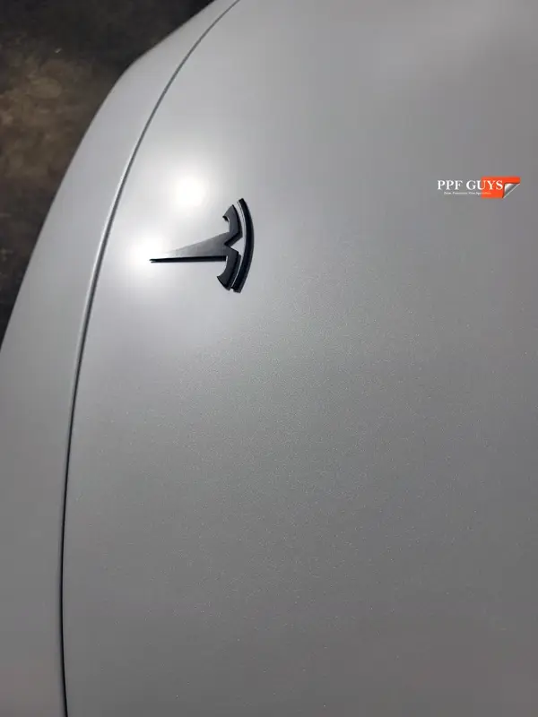 White Tesla Model Y, Full body XPEL Stealth satin finish PPF. Photo 28 of 54.