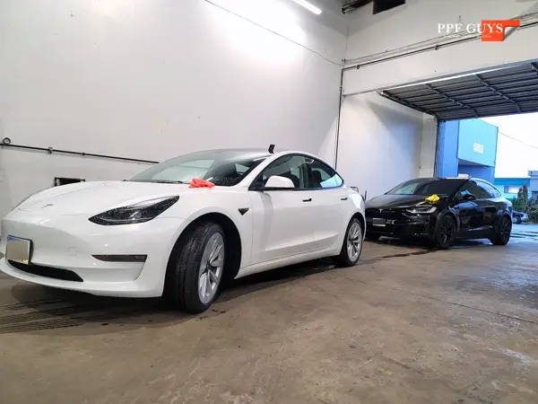 Black Tesla Model X, Full body XPEL Ultimate Fusion PPF. Photo 13 of 20.