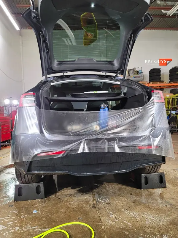 Silver Tesla Model Y, Stealth. Photo 17 of 29.