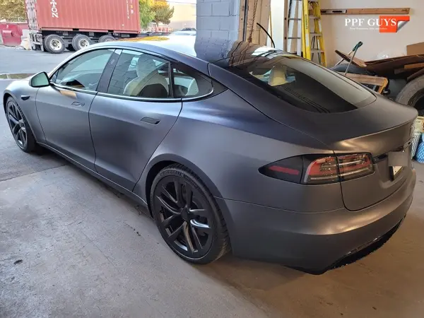 Tesla Model S, XPEL Stealth satin matte. Photo 45 of 52.