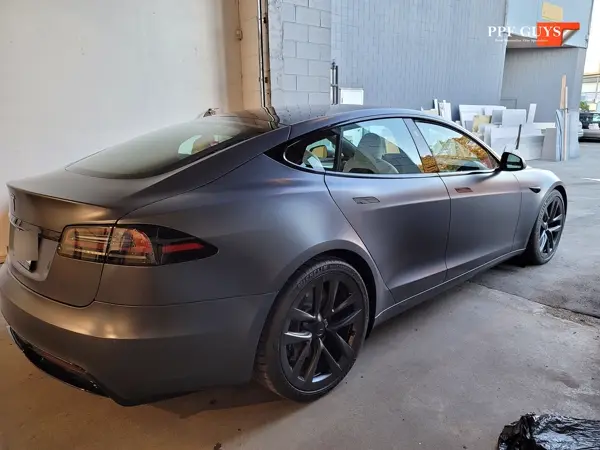 Tesla Model S, XPEL Stealth satin matte. Photo 46 of 52.