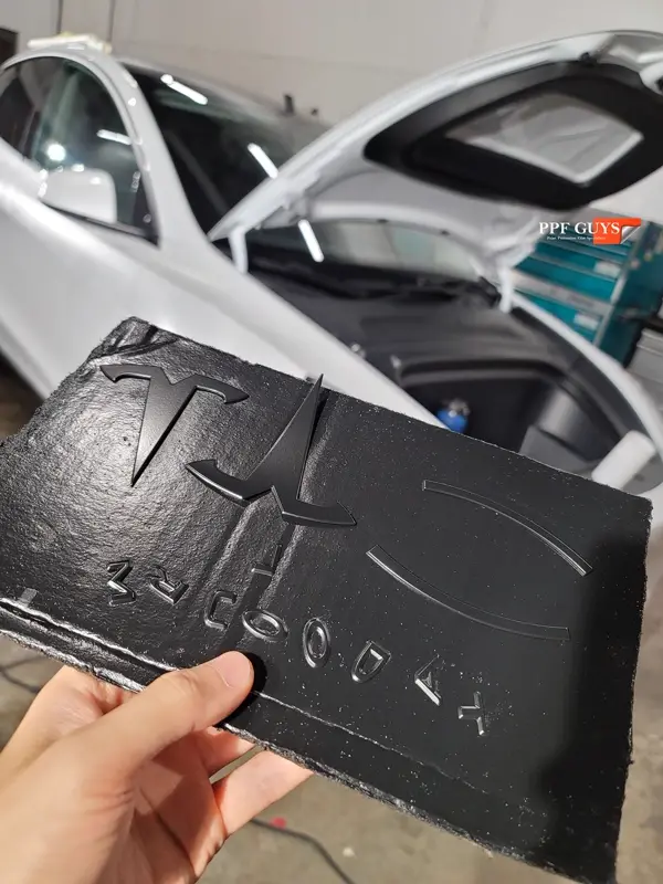 White Tesla Model Y, Full body XPEL Stealth satin finish PPF. Photo 22 of 54.