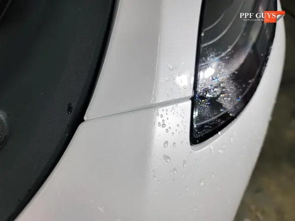 White Tesla Model Y, XPEL Stealth, ceramic, painted emblems. Photo 31 of 34.