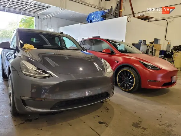 Red Tesla Model Y, Stealth. Photo 36 of 48.