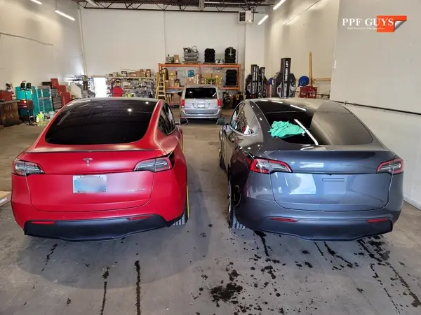 Red Tesla Model Y, Stealth. Photo 37 of 48.