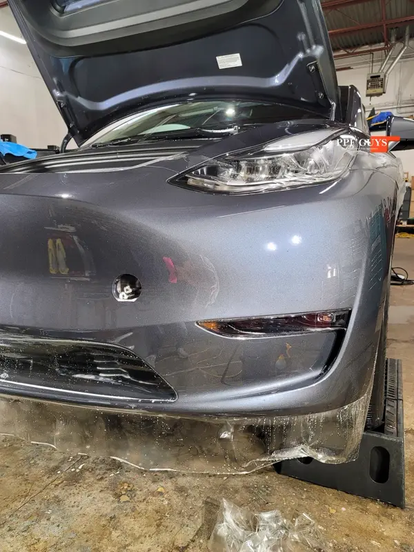 Silver Tesla Model Y, PPF. Photo 25 of 25.