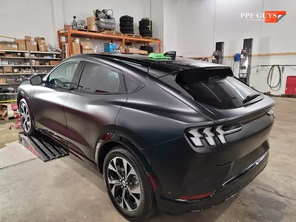 Black Ford Mustang Mach-E, Stealth PPF. Photo 17 of 22.