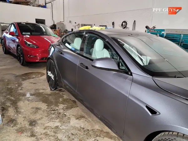 Tesla Model S, XPEL Stealth satin matte. Photo 12 of 52.