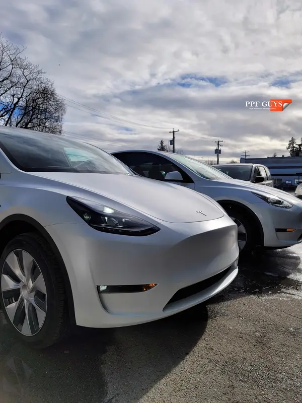 White Tesla Model Y, Stealth. Photo 15 of 42.