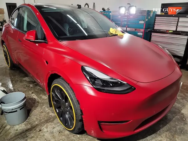 Red Tesla Model Y, Stealth. Photo 48 of 48.