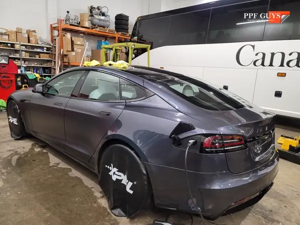 Tesla Model S, XPEL Stealth satin matte. Photo 25 of 52.