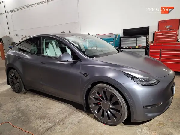 Tesla Model Y Performance, Stealth satin PPF. Photo 46 of 56.