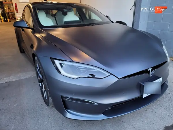 Tesla Model S, XPEL Stealth satin matte. Photo 43 of 52.