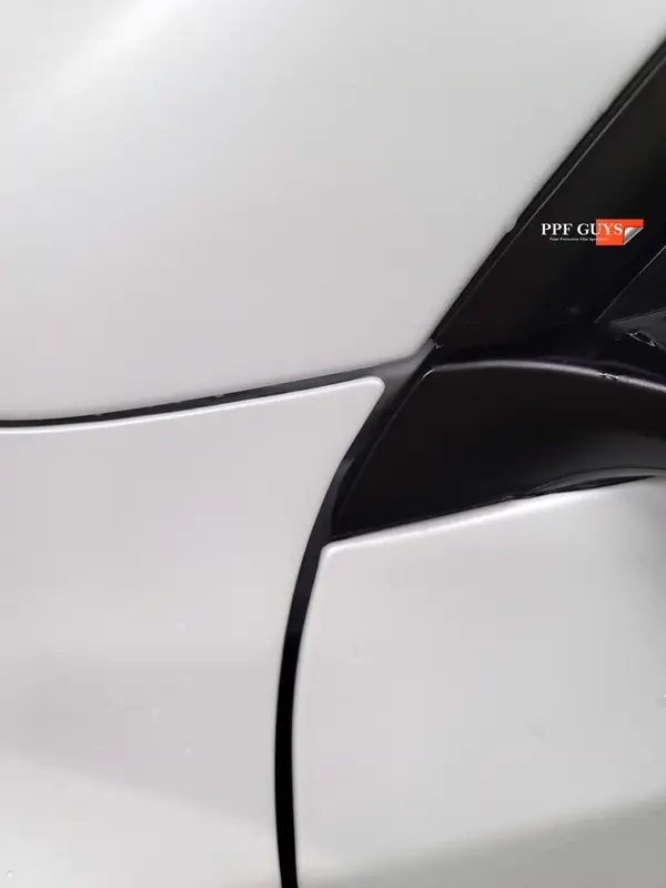 White Tesla Model Y, Full body XPEL Stealth satin finish PPF. Photo 17 of 54.