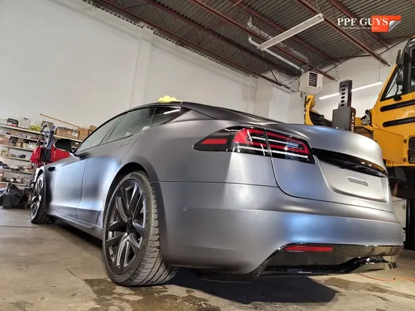 Tesla Model S, XPEL Stealth satin matte. Photo 38 of 52.
