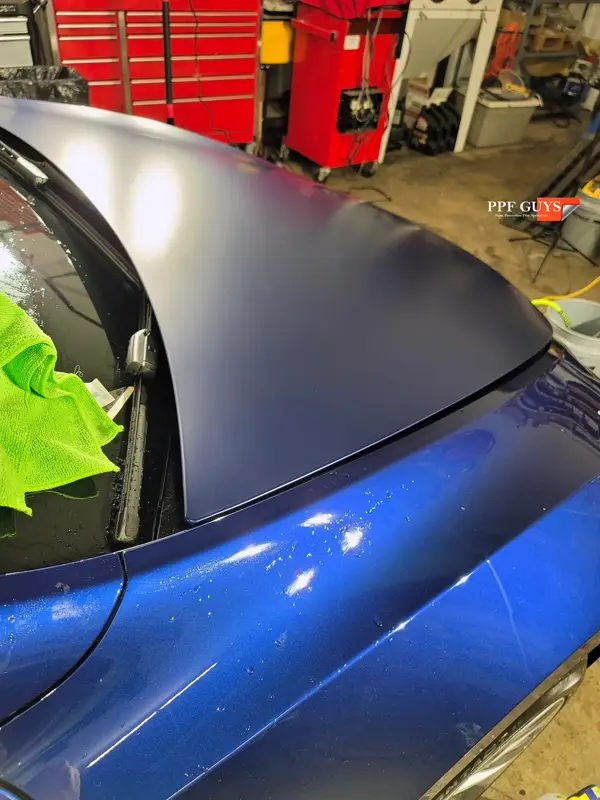 Blue Tesla Model Y, Stealth PPF. Photo 17 of 20.