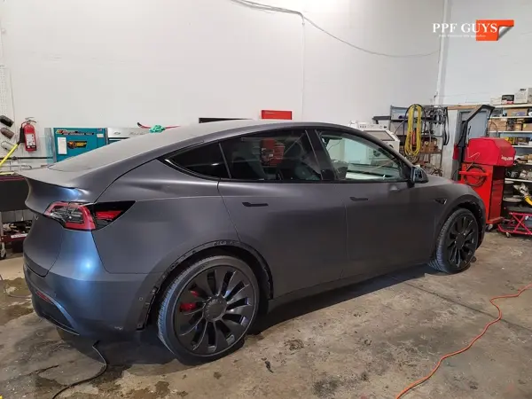 Tesla Model Y Performance, Stealth satin PPF. Photo 36 of 56.