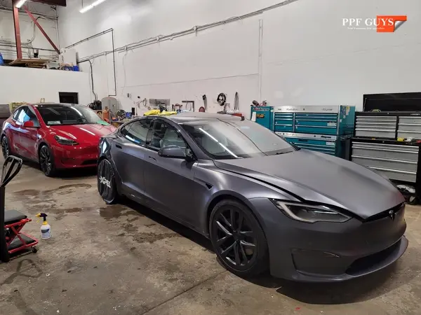 Tesla Model S, XPEL Stealth satin matte. Photo 18 of 52.