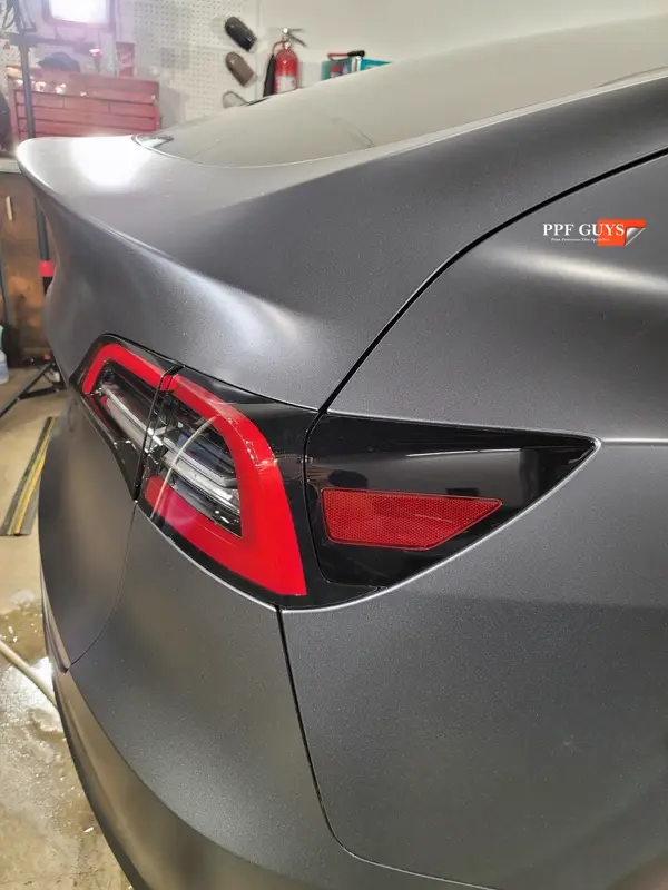 Silver Tesla Model Y, Stealth full body PPF. Photo 31 of 42.