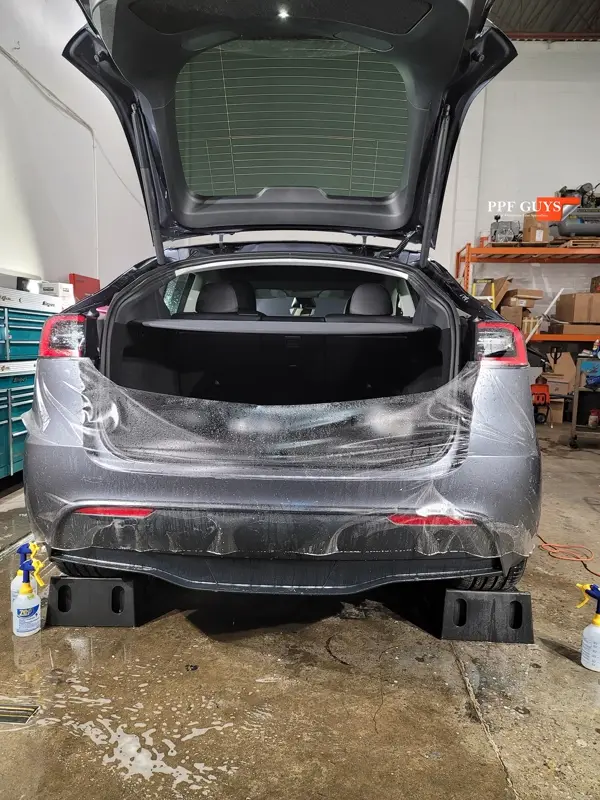 Silver Tesla Model Y, Stealth full body PPF. Photo 42 of 42.
