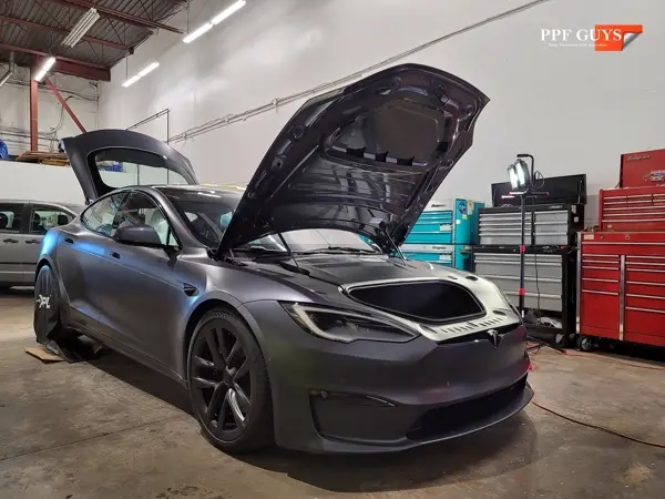 Tesla Model S, XPEL Stealth satin matte. Photo 30 of 52.
