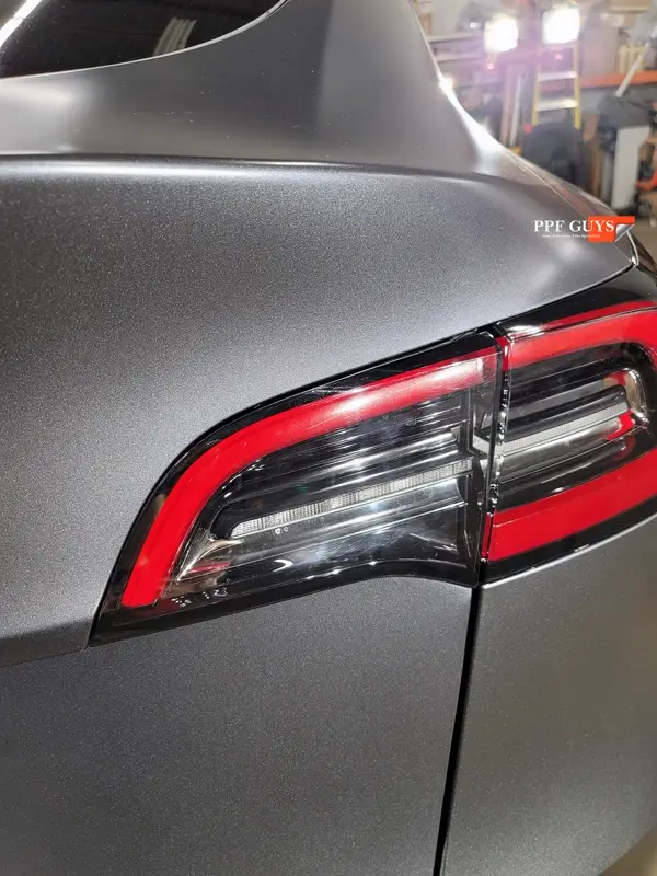 Silver Tesla Model Y, Stealth full body PPF. Photo 30 of 42.