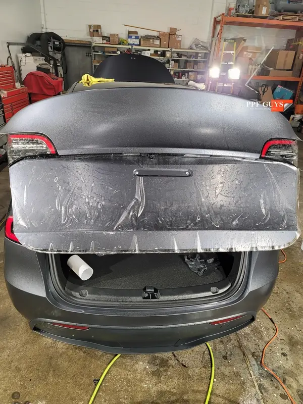 Silver Tesla Model Y, Stealth full body PPF. Photo 21 of 42.