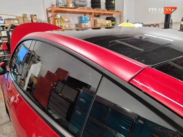 Red Tesla Model Y, Stealth. Photo 13 of 48.