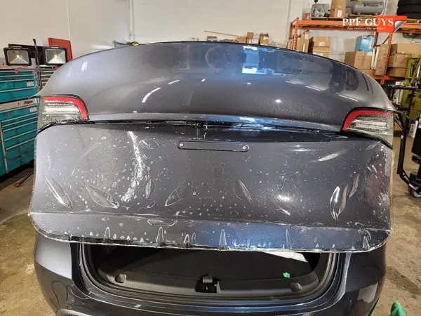 Grey Tesla Model Y, PPF. Photo 13 of 13.