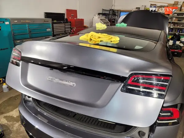 Tesla Model S, XPEL Stealth satin matte. Photo 31 of 52.
