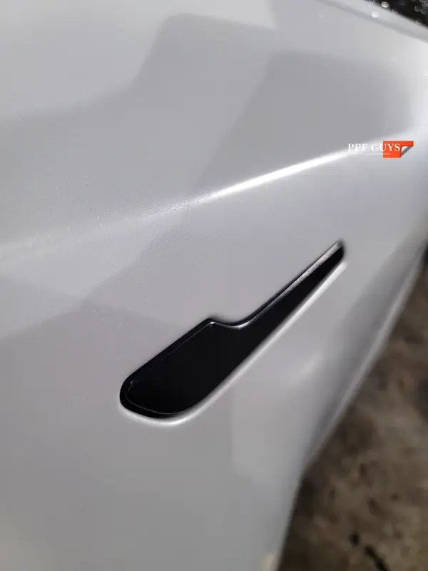 White Tesla Model Y, Full body XPEL Stealth satin finish PPF. Photo 24 of 54.